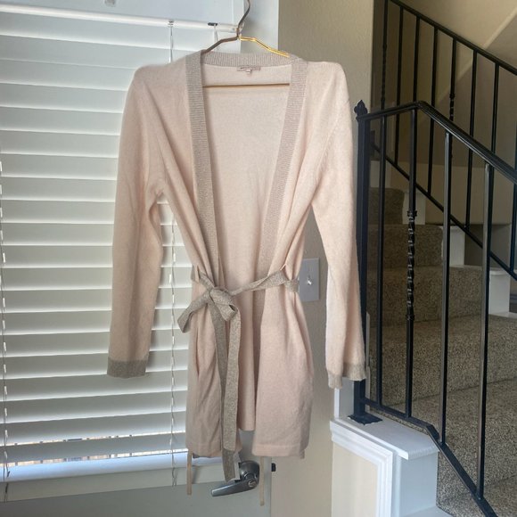 Morgan Lane Bella Cashmere RobeBella Cashmere Robe - Soft Pink Metallic - S